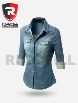 Women's Jeans Long Sleeves Shirt