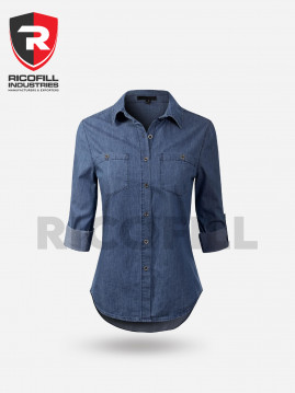 Women's Jeans Long Sleeves Shirt